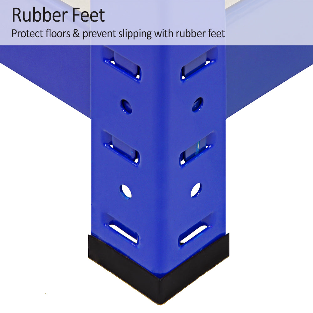 5 x T-Rax Lagerregale 180cm x 120cm x 45cm Blau