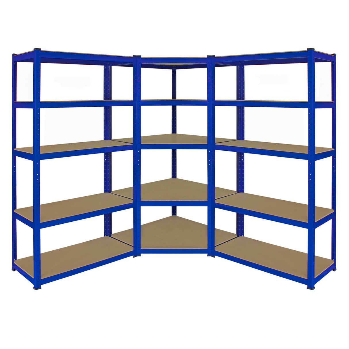 Monster Racking Sparangebot 1 x T-Rax 90cm Eckregal + 2 x T-Rax 90cm in Blau