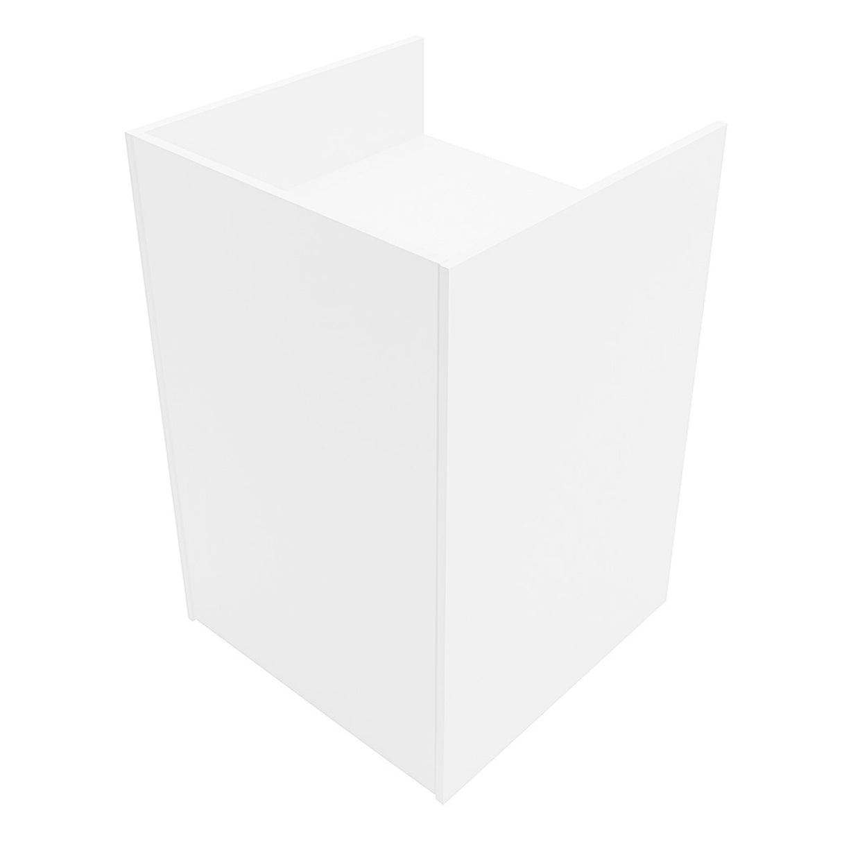 TB60 Ladentheke mit Kassenblock – Weiß