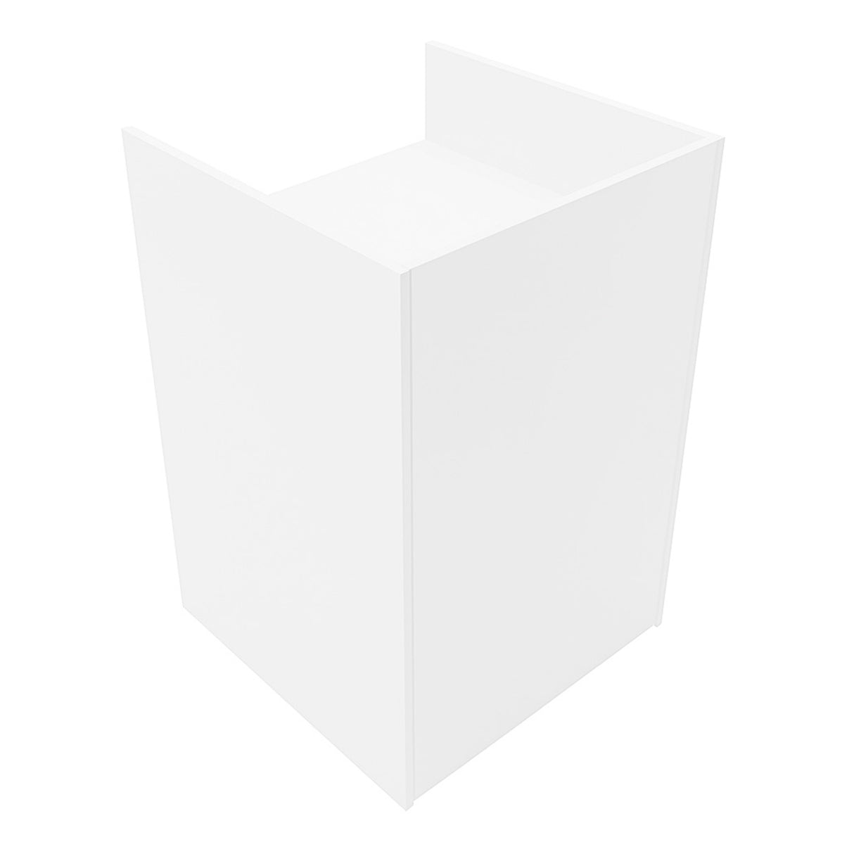 TB60 Ladentheke mit Kassenblock – Weiß