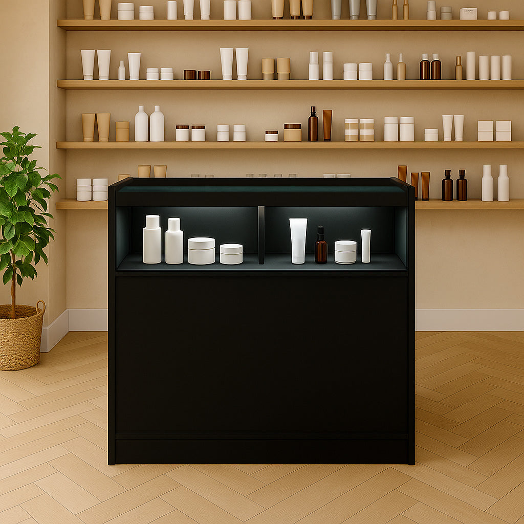 B900 LED-Ladentheke – Schwarz