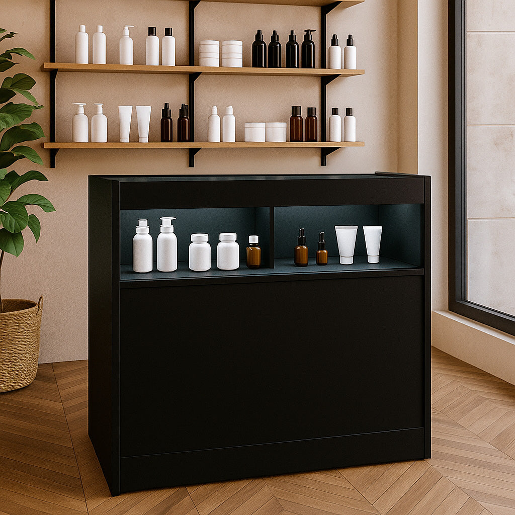 B900 LED-Ladentheke – Schwarz