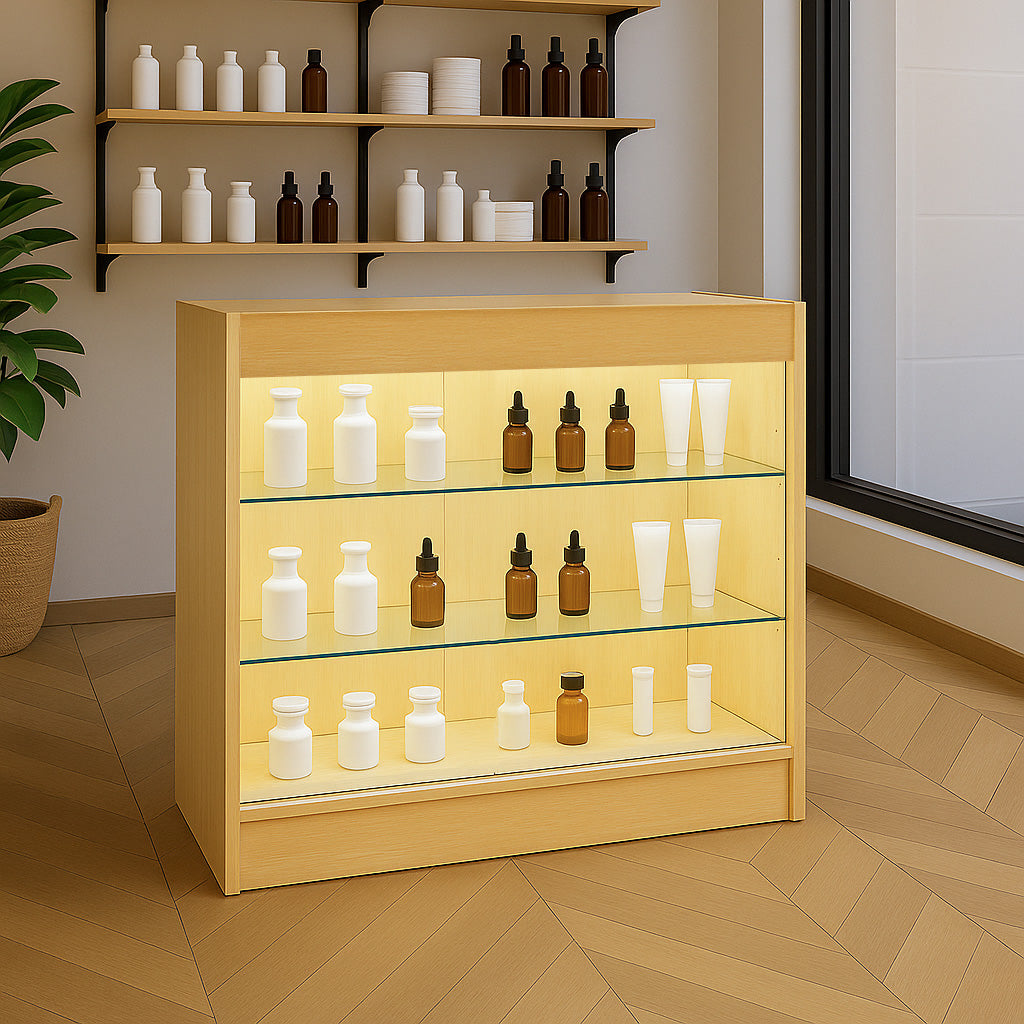 K900 LED-Ladentheke – Ahorn