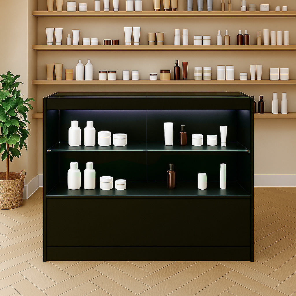 C1200 LED-Ladentheke – Schwarz