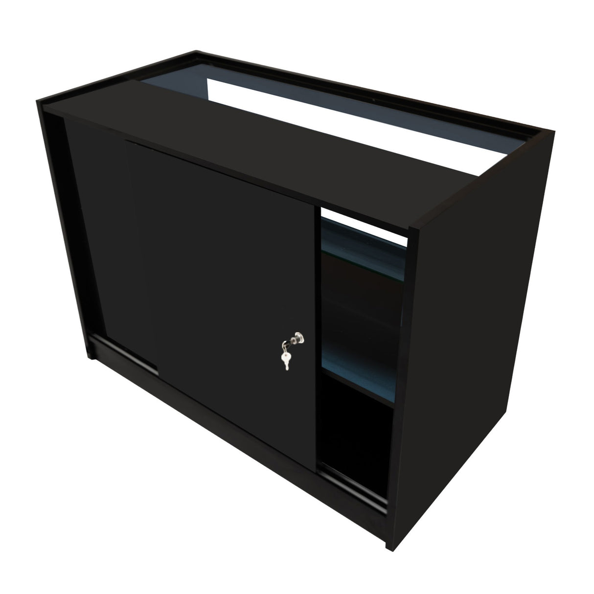 C1200 LED-Ladentheke – Schwarz