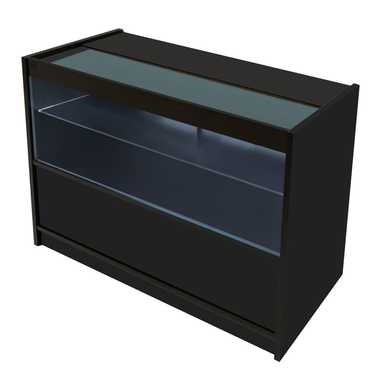 C1200 LED-Ladentheke – Schwarz