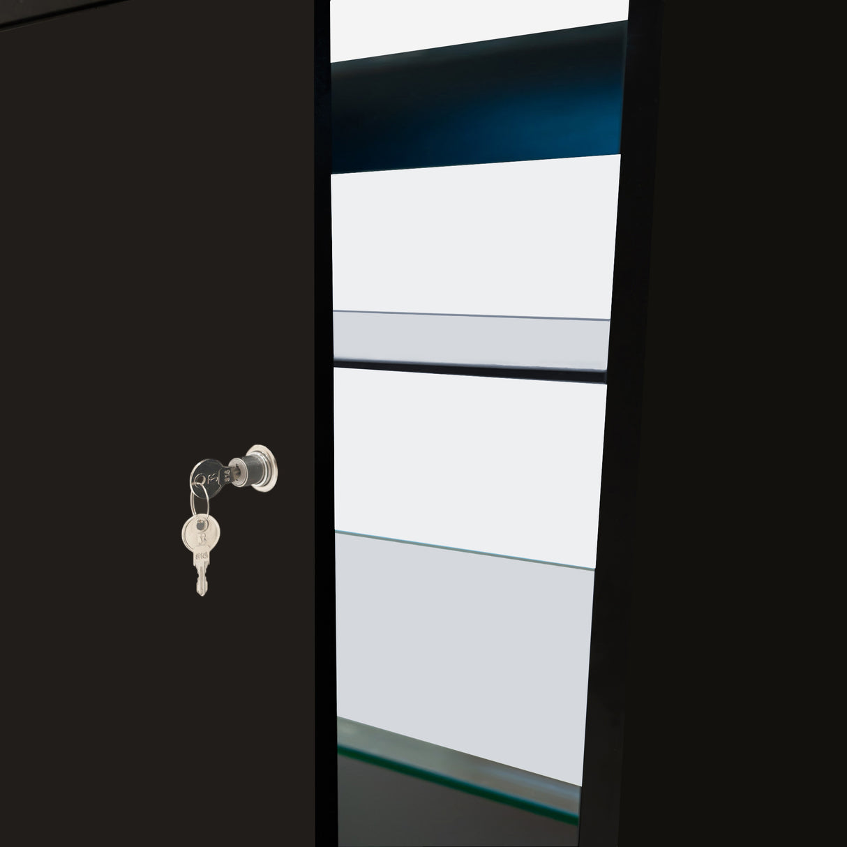 K1200 LED-Ladentheke – Schwarz