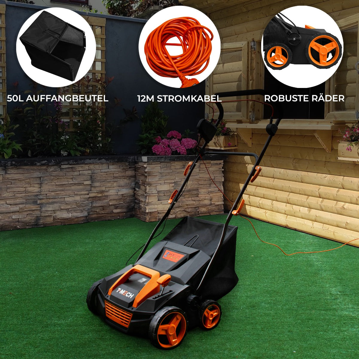 T-Mech Staubsauger für Kunstrasen