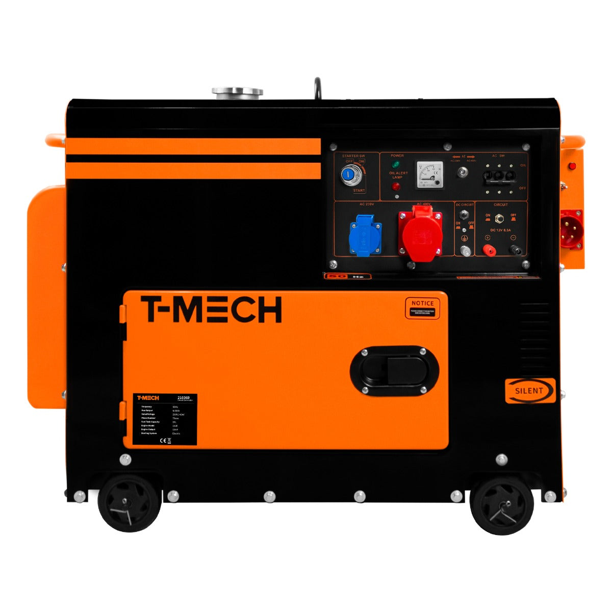 T-Mech Diesel Generator Stromerzeuger Dreiphasig 400V - Geräuschlos