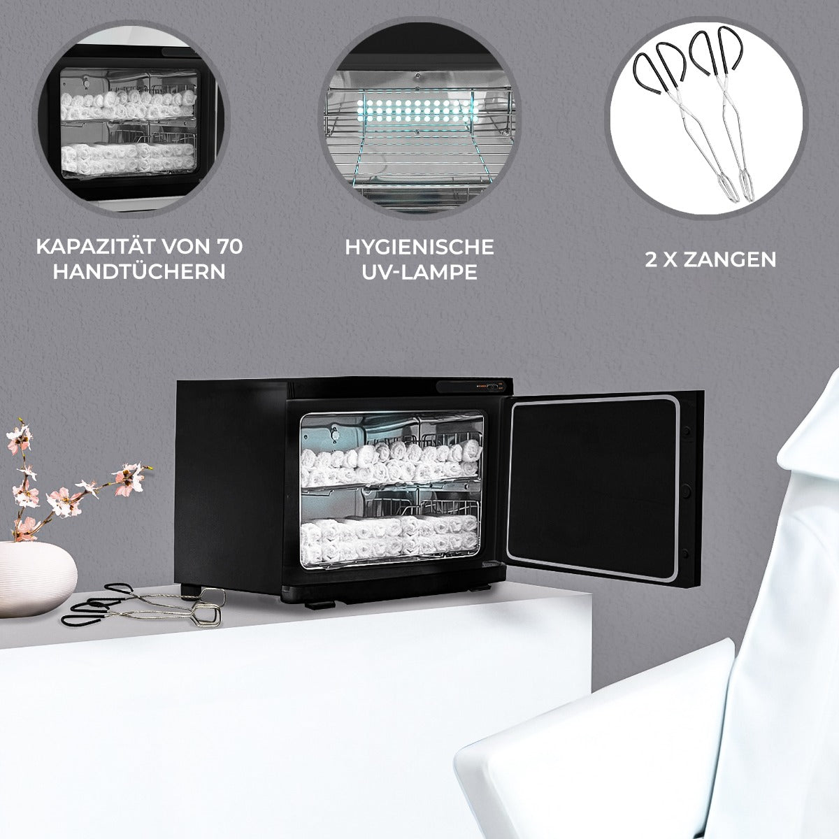 Handtuchwärmer Kompressenwärmer - Schwarz