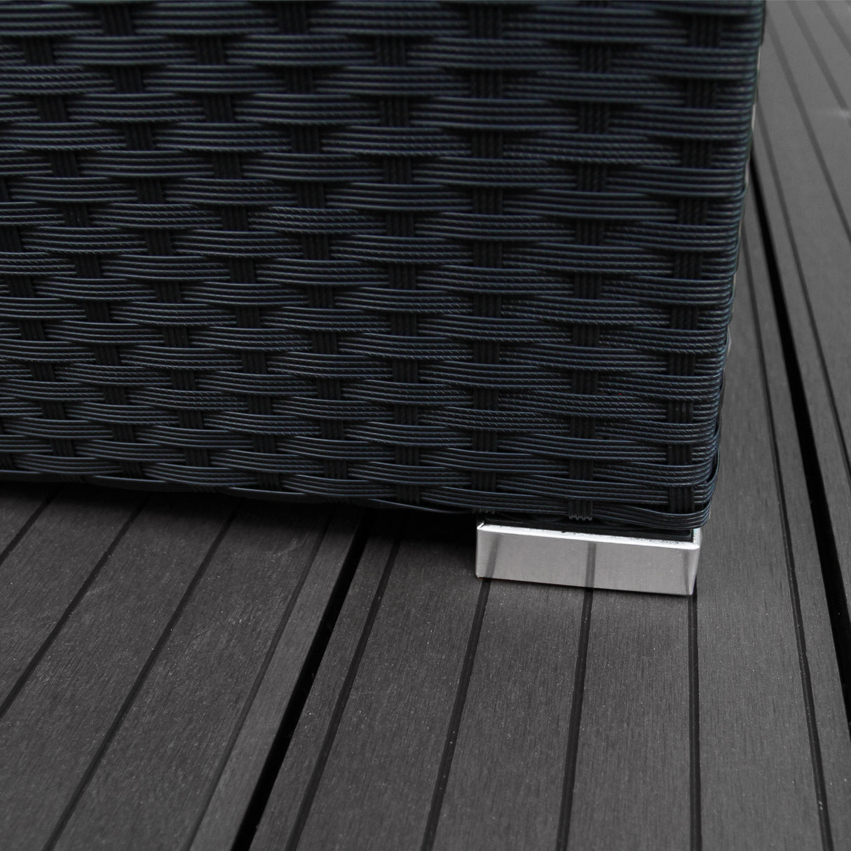 Polyrattan Gartenmöbel Set - Schwarz