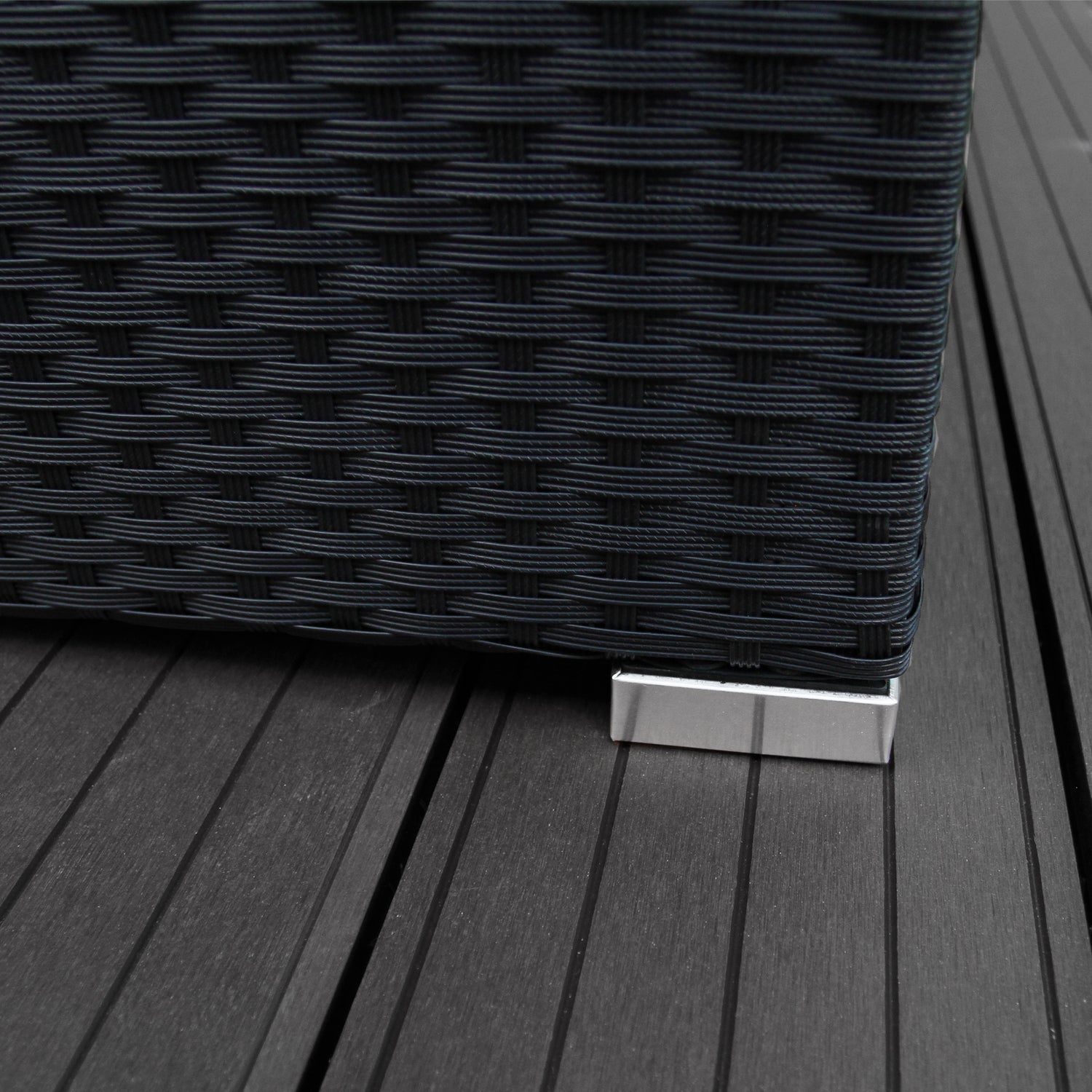 Polyrattan Gartenmöbel Set - Schwarz