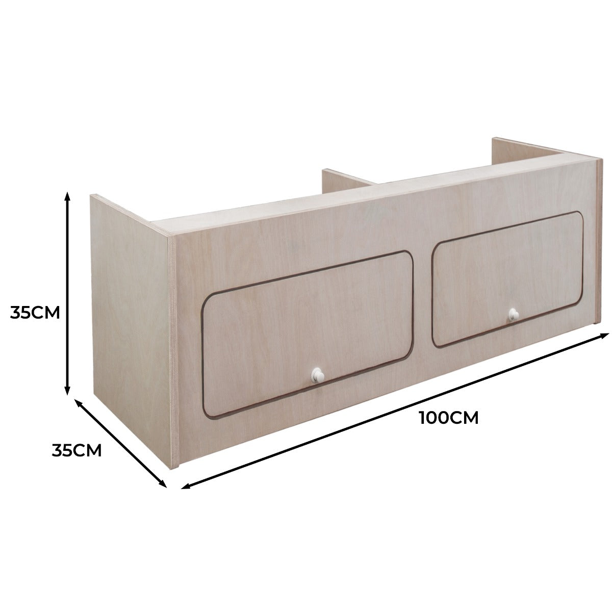 Wohnwagen Hängeschrank – 100cm x 35cm x 35cm