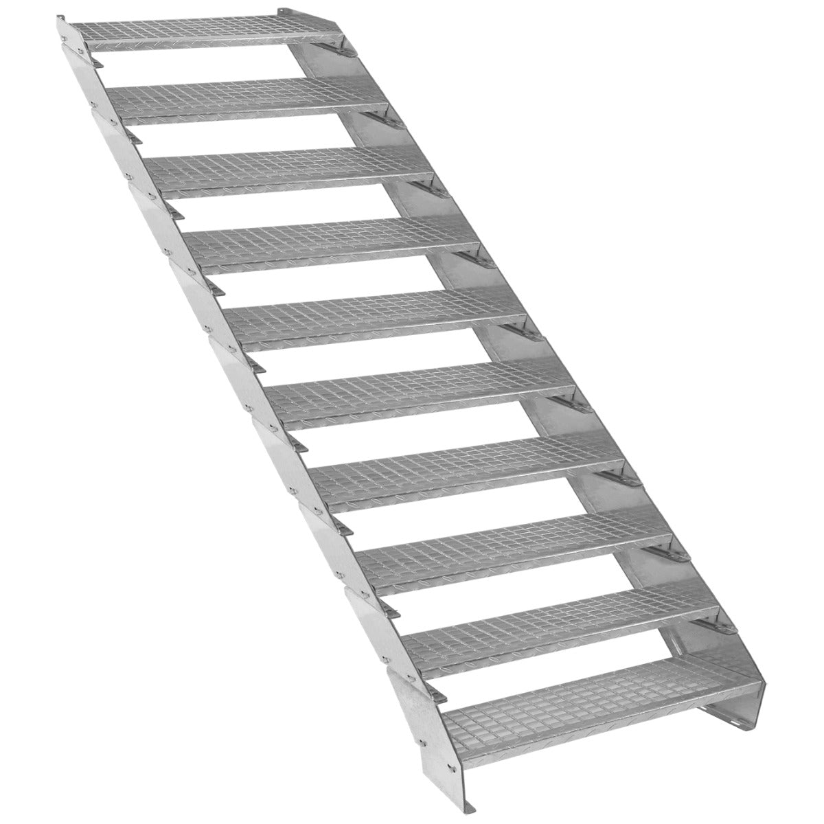 Verstellbare Zehnteilige Verzinkter Stahl Treppe – 900mm breit