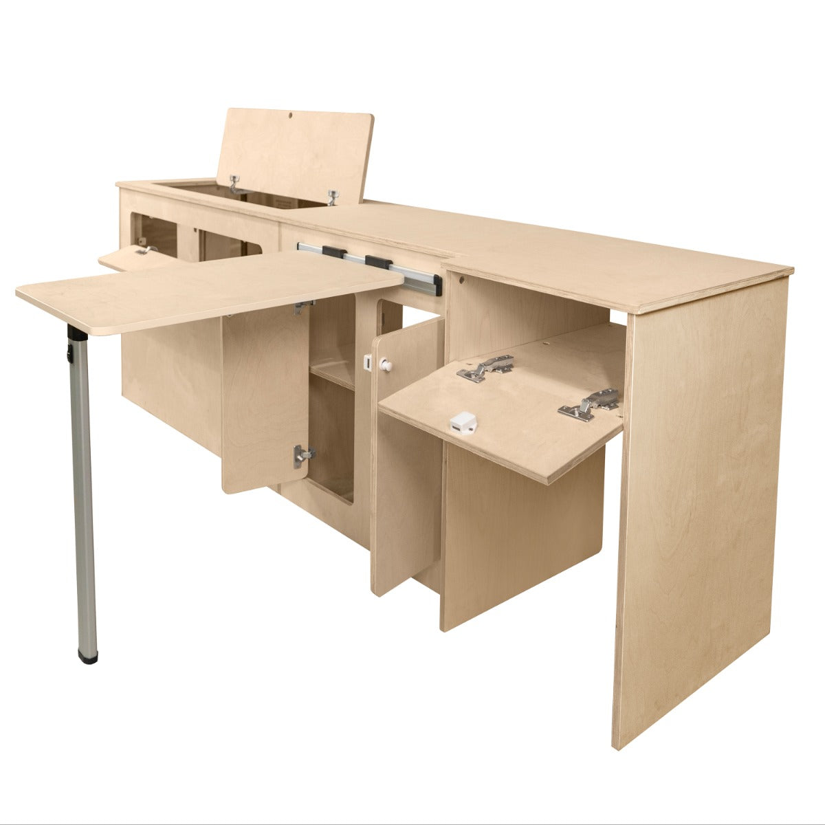 Wohnmobil Küchenzeile & Kühlschrank 46L – Silber