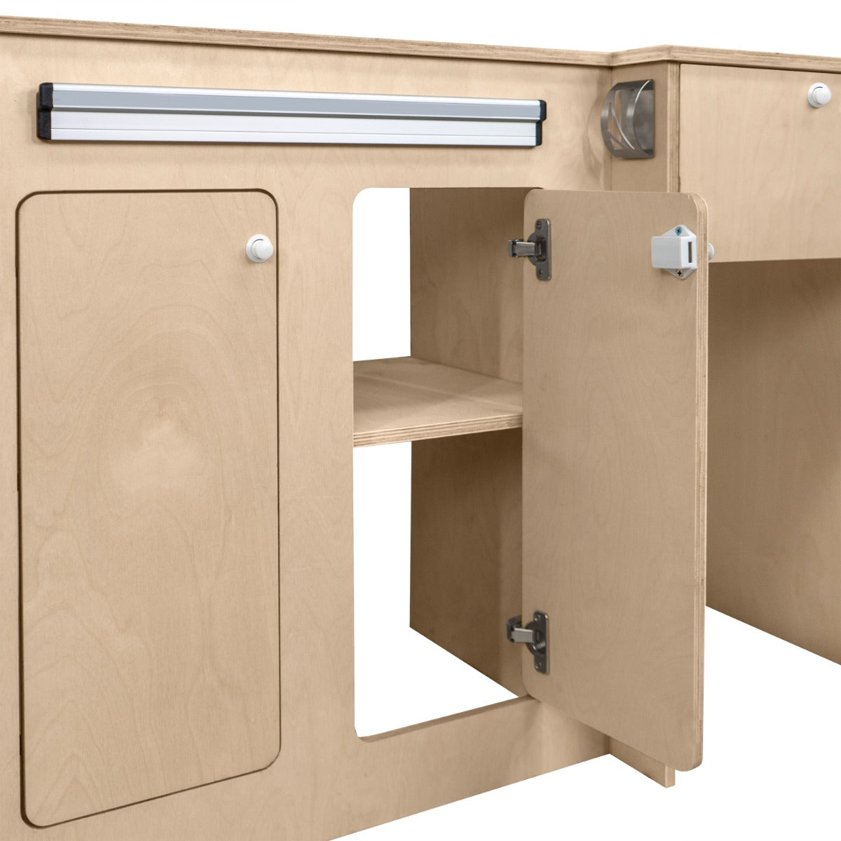 Wohnmobil Küchenzeile & Kühlschrank 46L – Silber