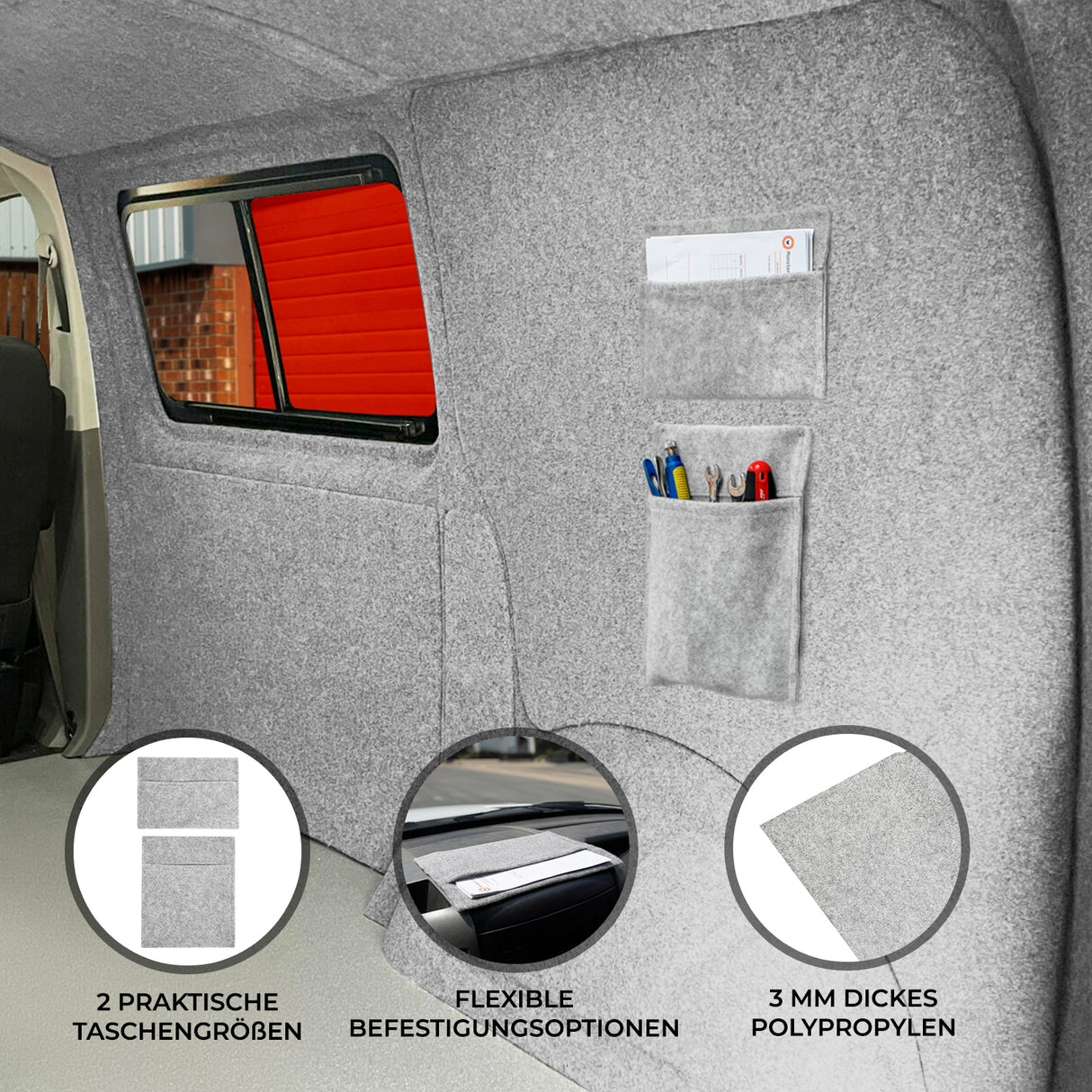 Aufbewahrungstaschen - Silbergrau