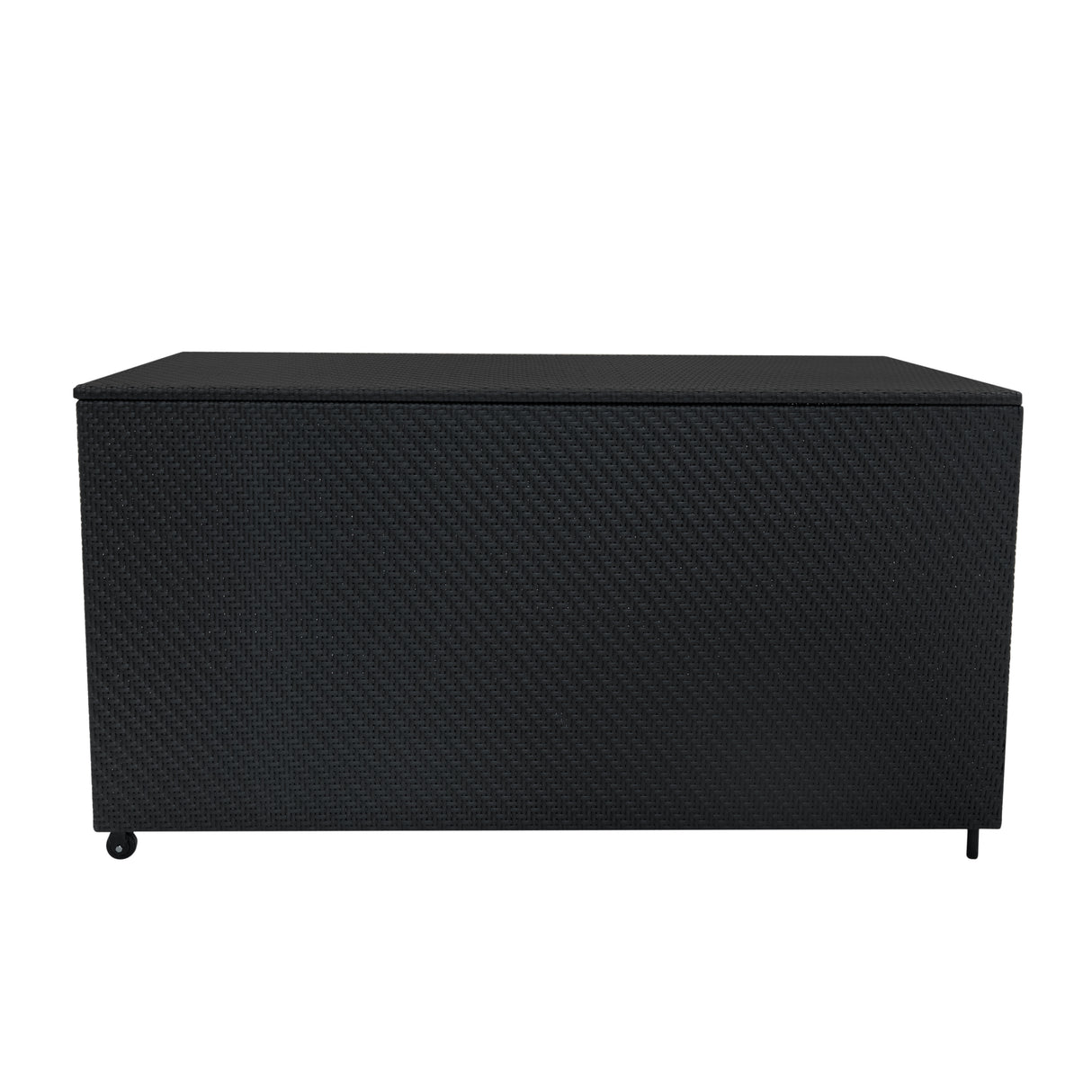 Rattan Kissenbox 700L - Schwarz