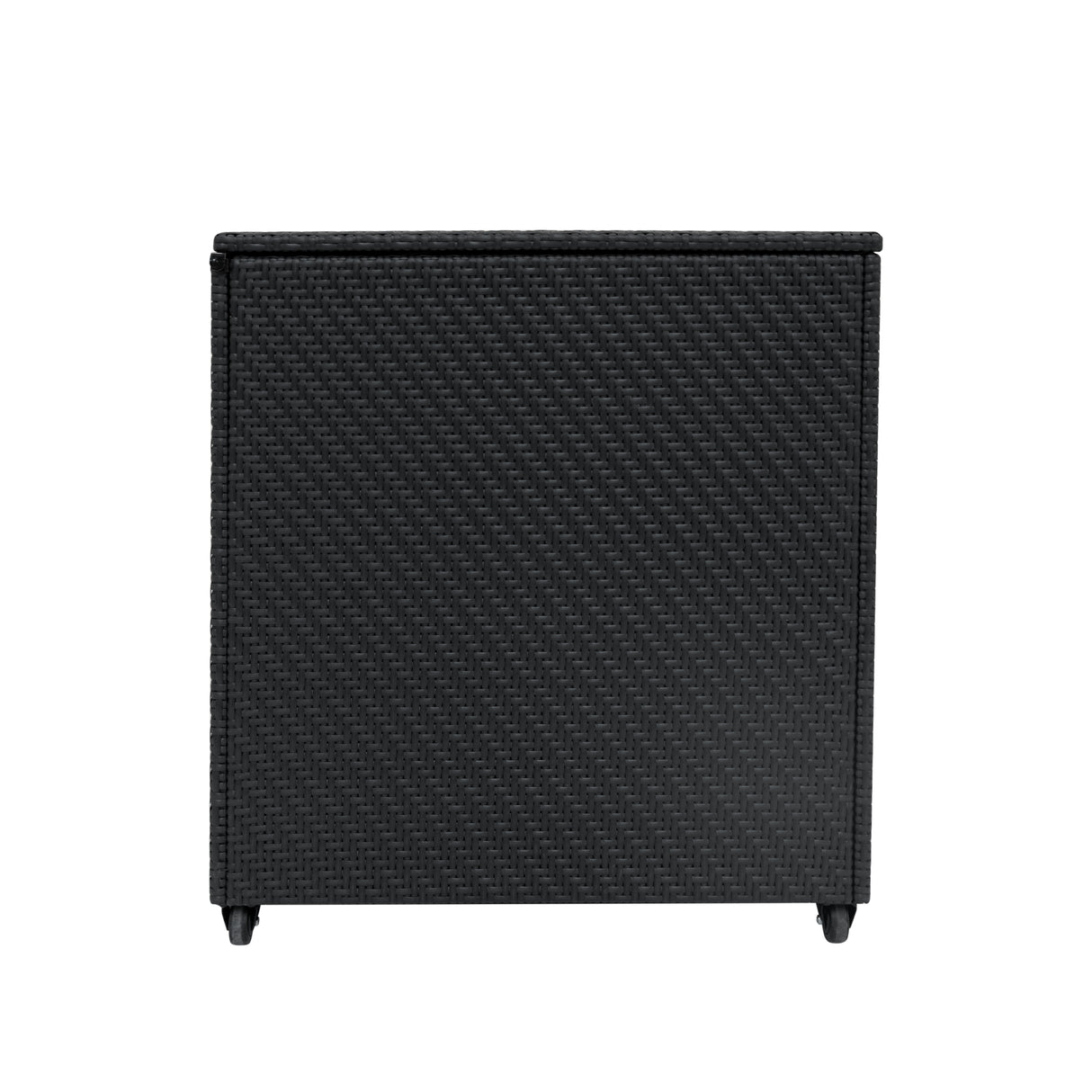 Rattan Kissenbox 700L - Schwarz
