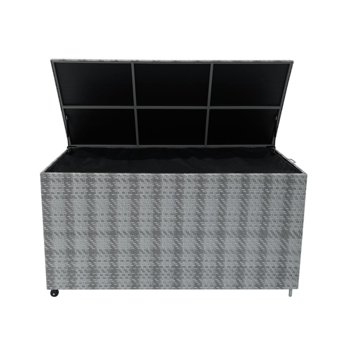 Rattan Kissenbox 700L - Grau
