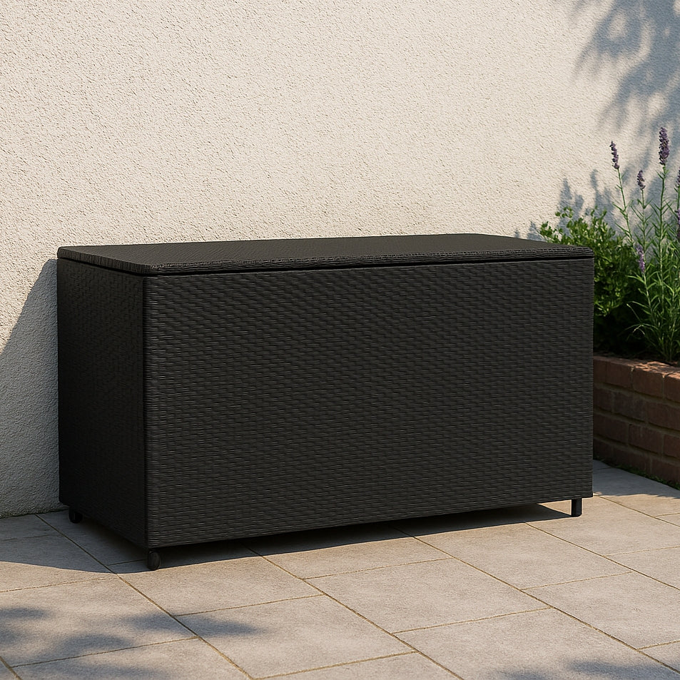 Rattan Kissenbox 996L - Schwarz