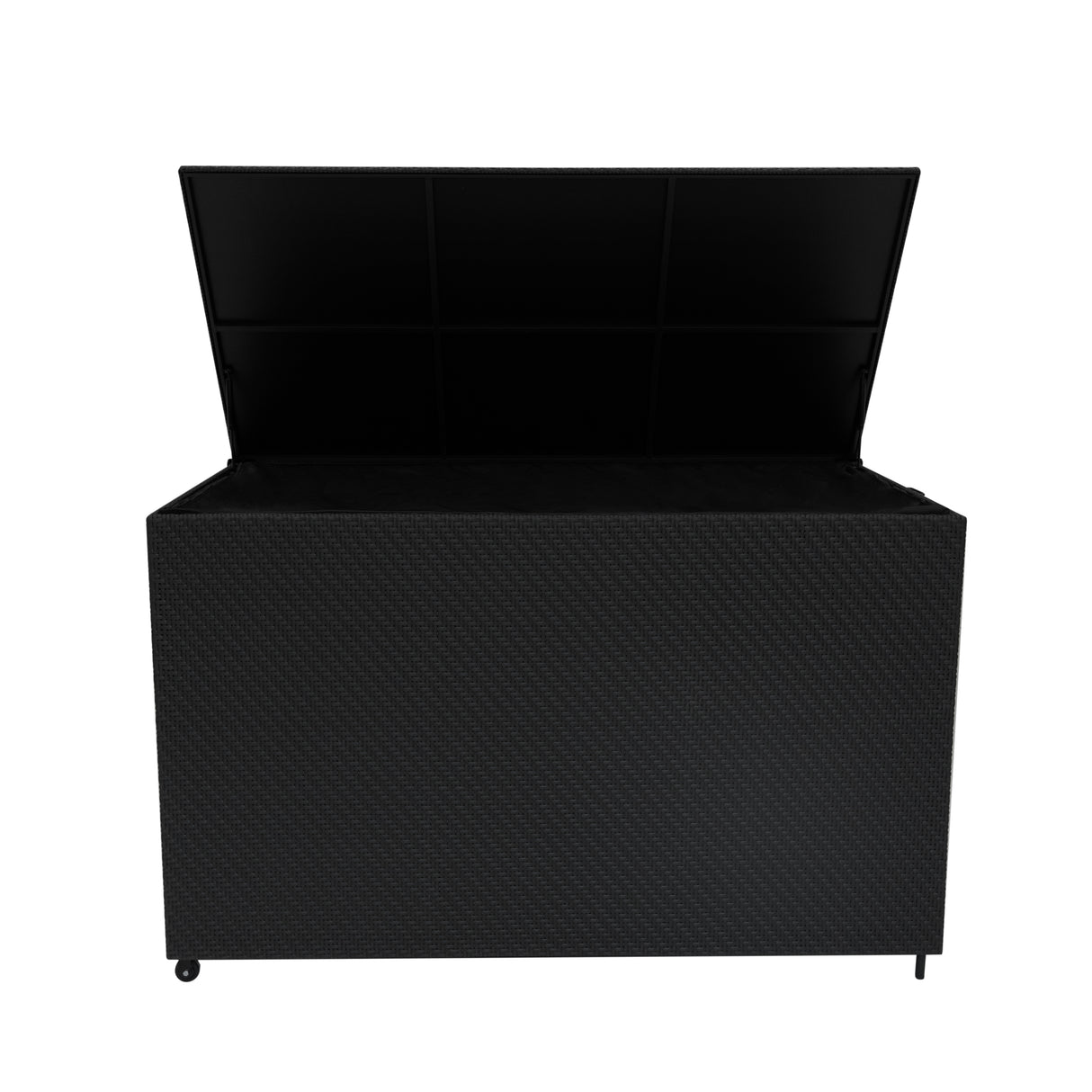 Rattan Kissenbox 996L - Schwarz