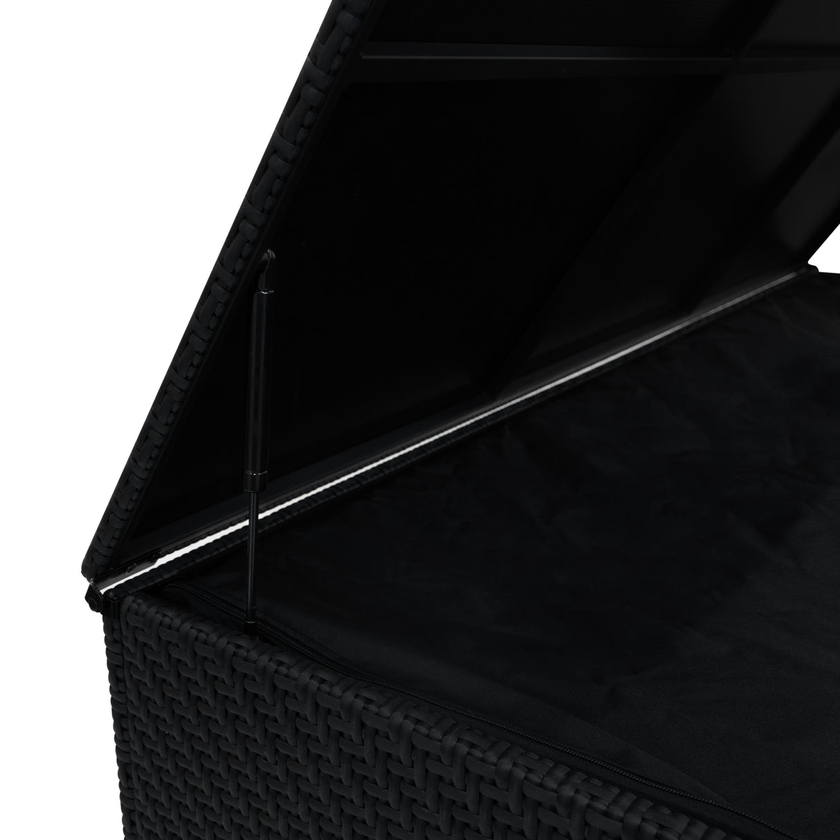 Rattan Kissenbox 996L - Schwarz