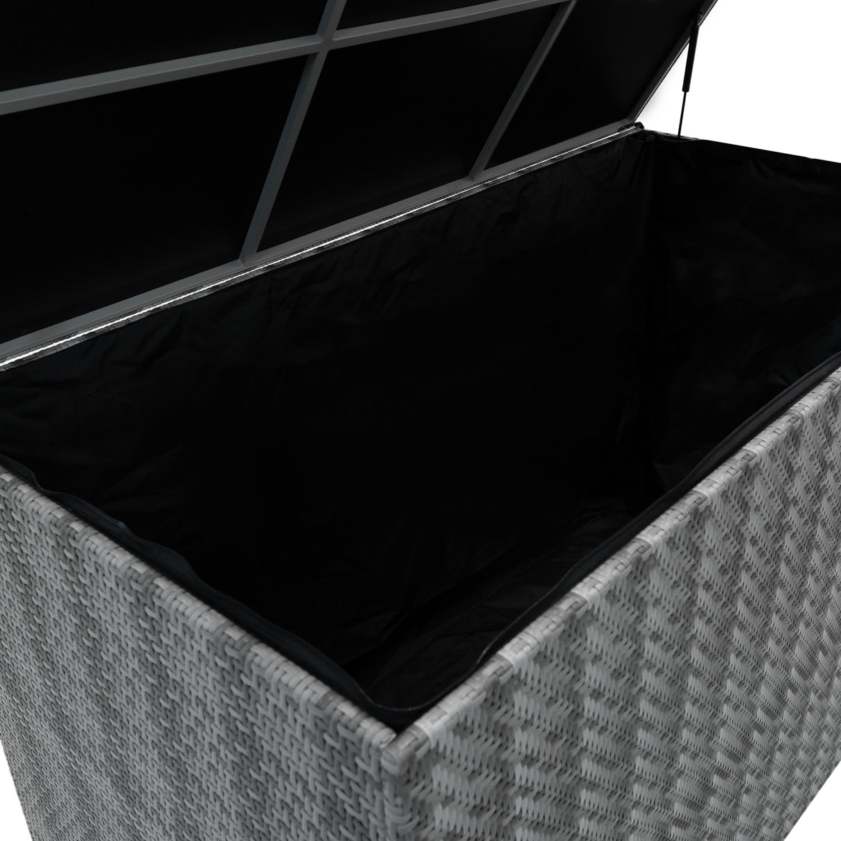Rattan Kissenbox 996L - Grau