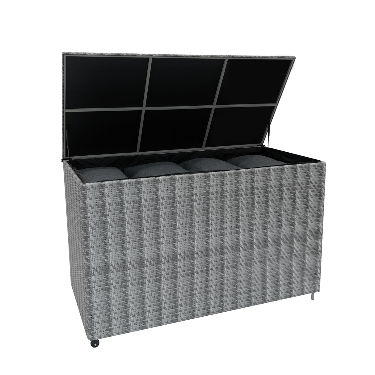 Rattan Kissenbox 996L - Grau