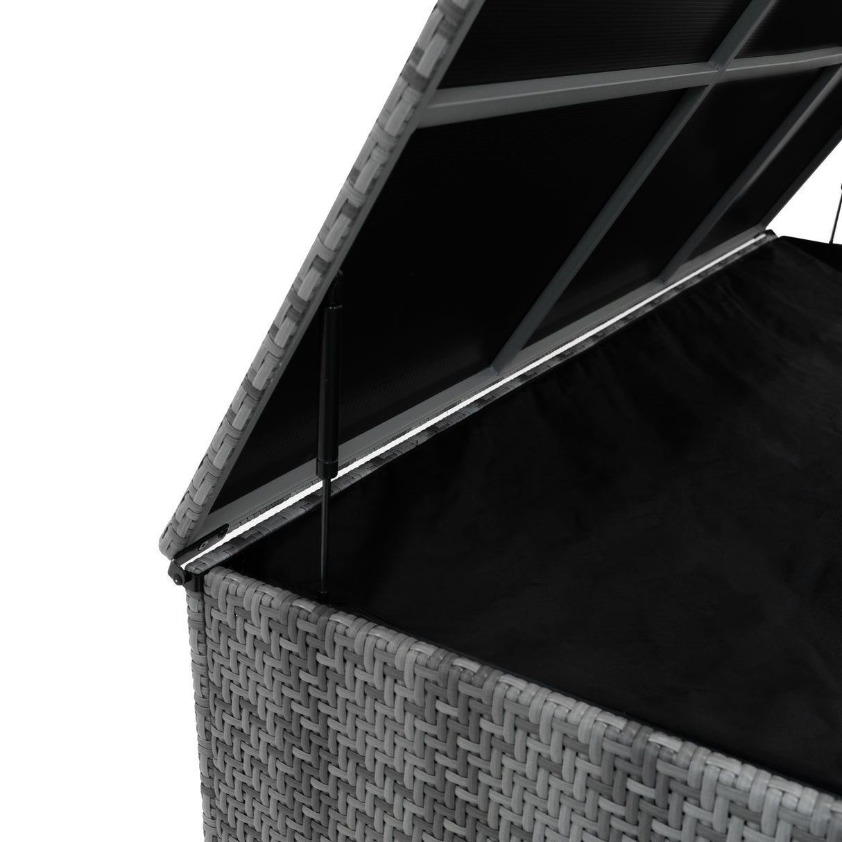 Rattan Kissenbox 996L - Grau