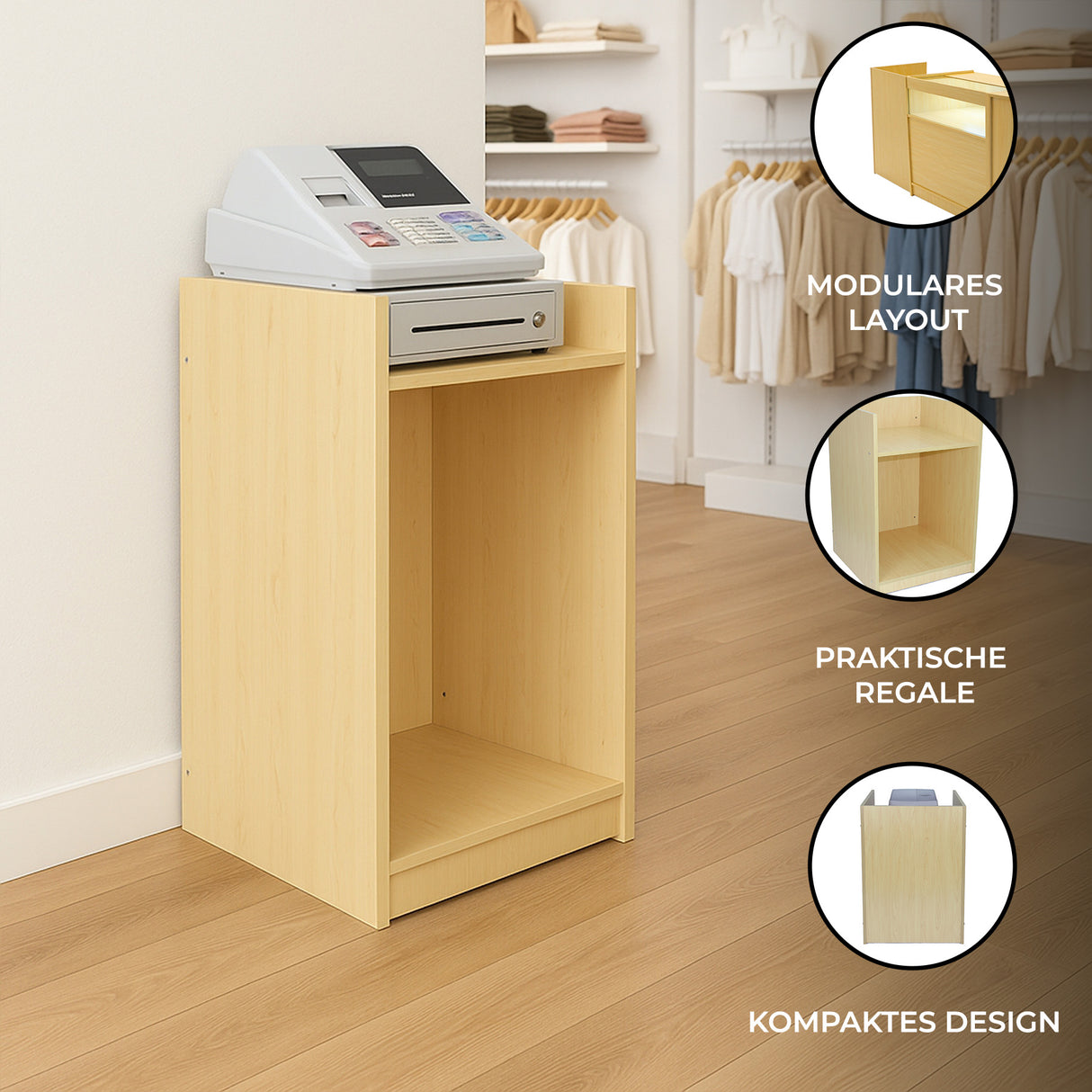 Ladentresen Kassentisch TB60 – Ahorn