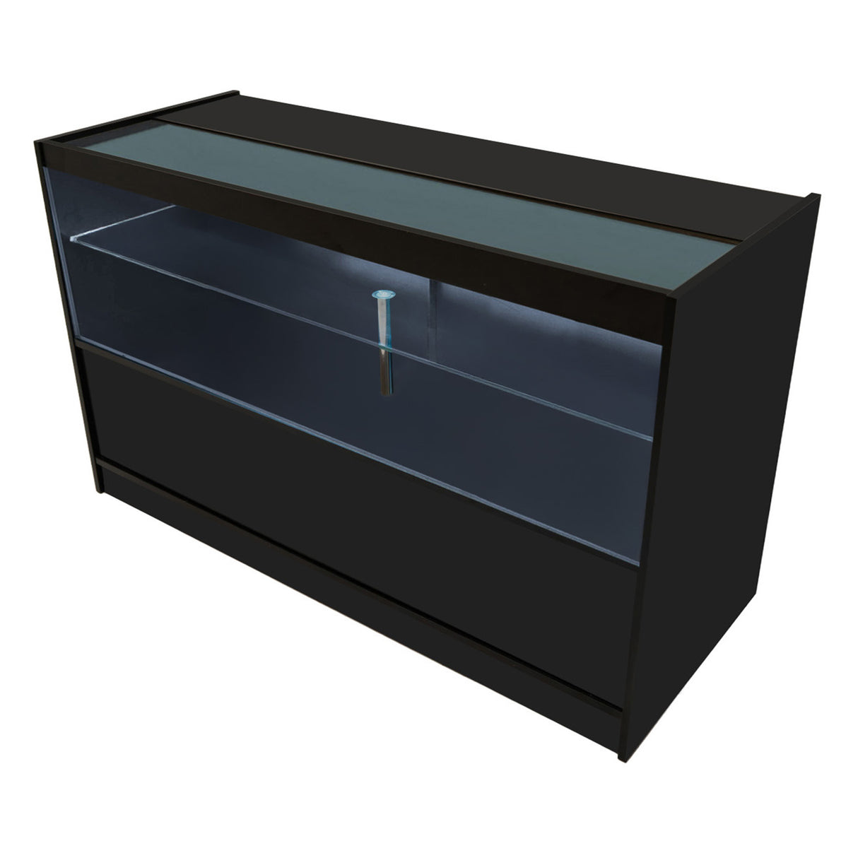 C1500 LED-Ladentheke – Schwarz