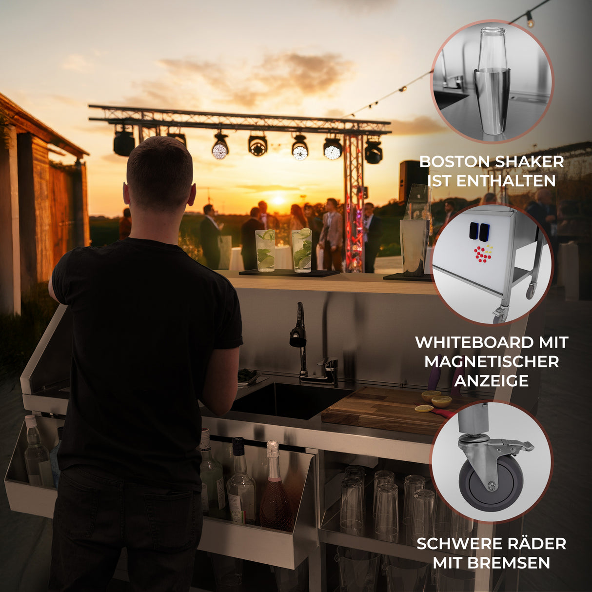 Mobile Cocktailbar-Station
