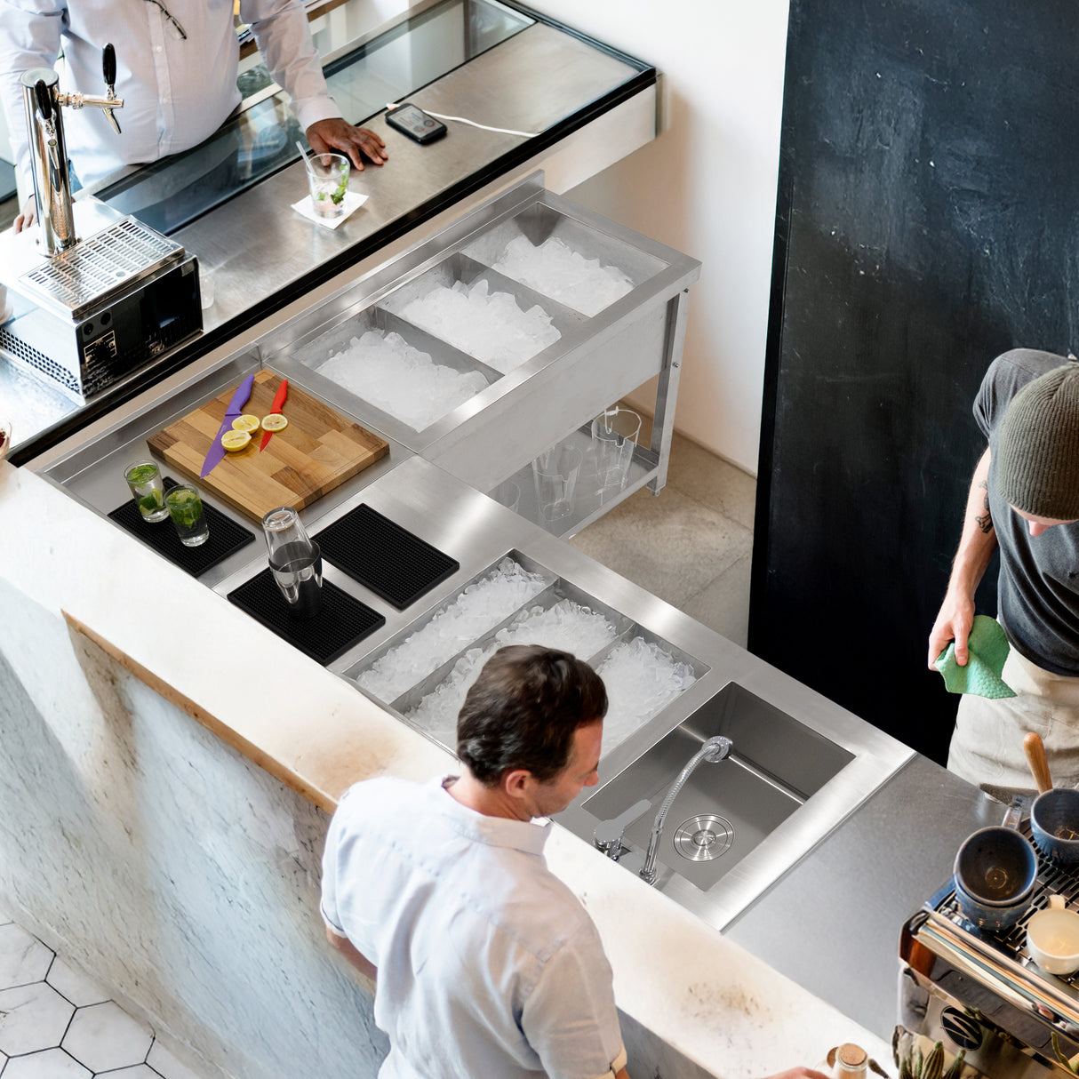 Modulare Cocktailbar-Eckeinheit