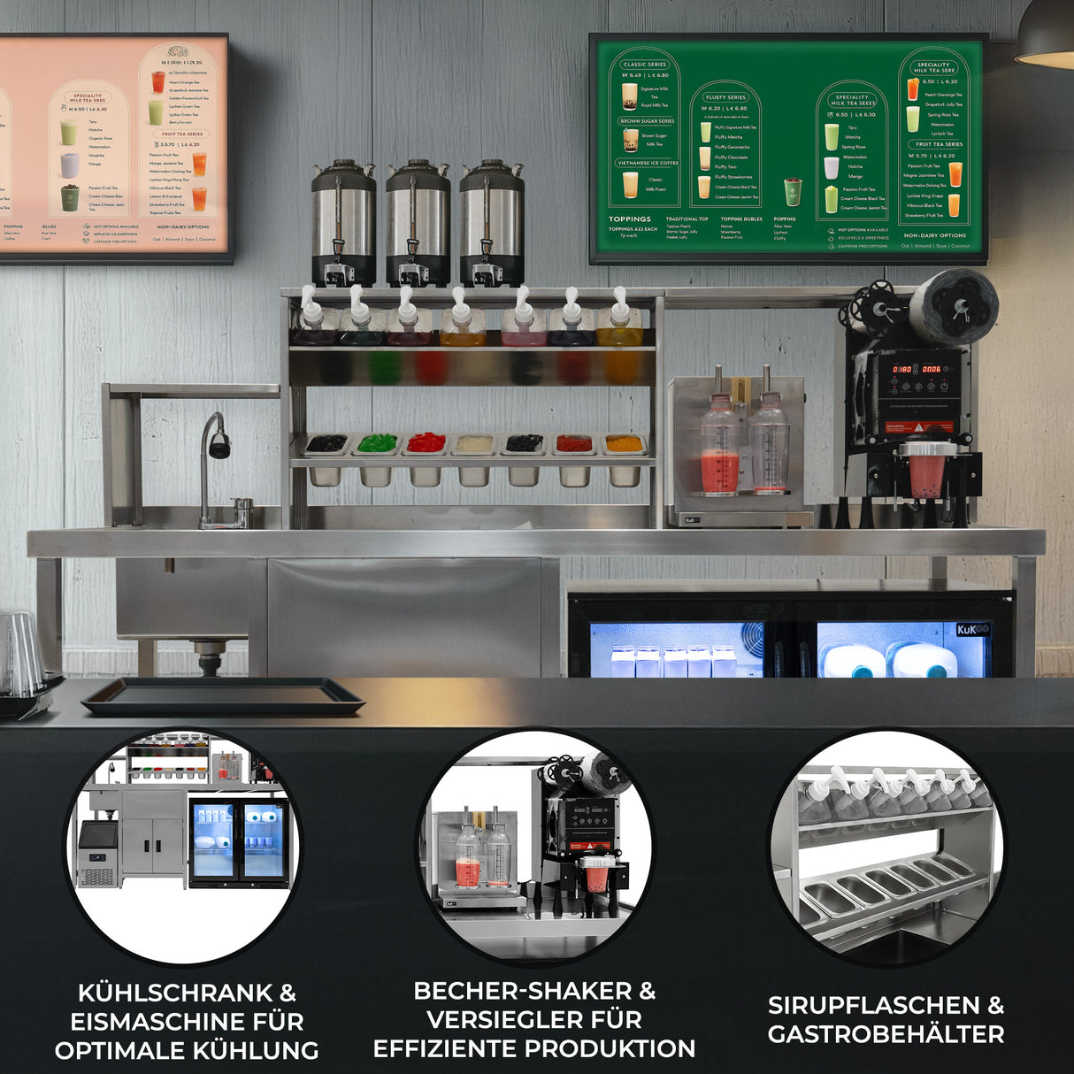 Bubble Tea Arbeitsstation - Komplettes Paket