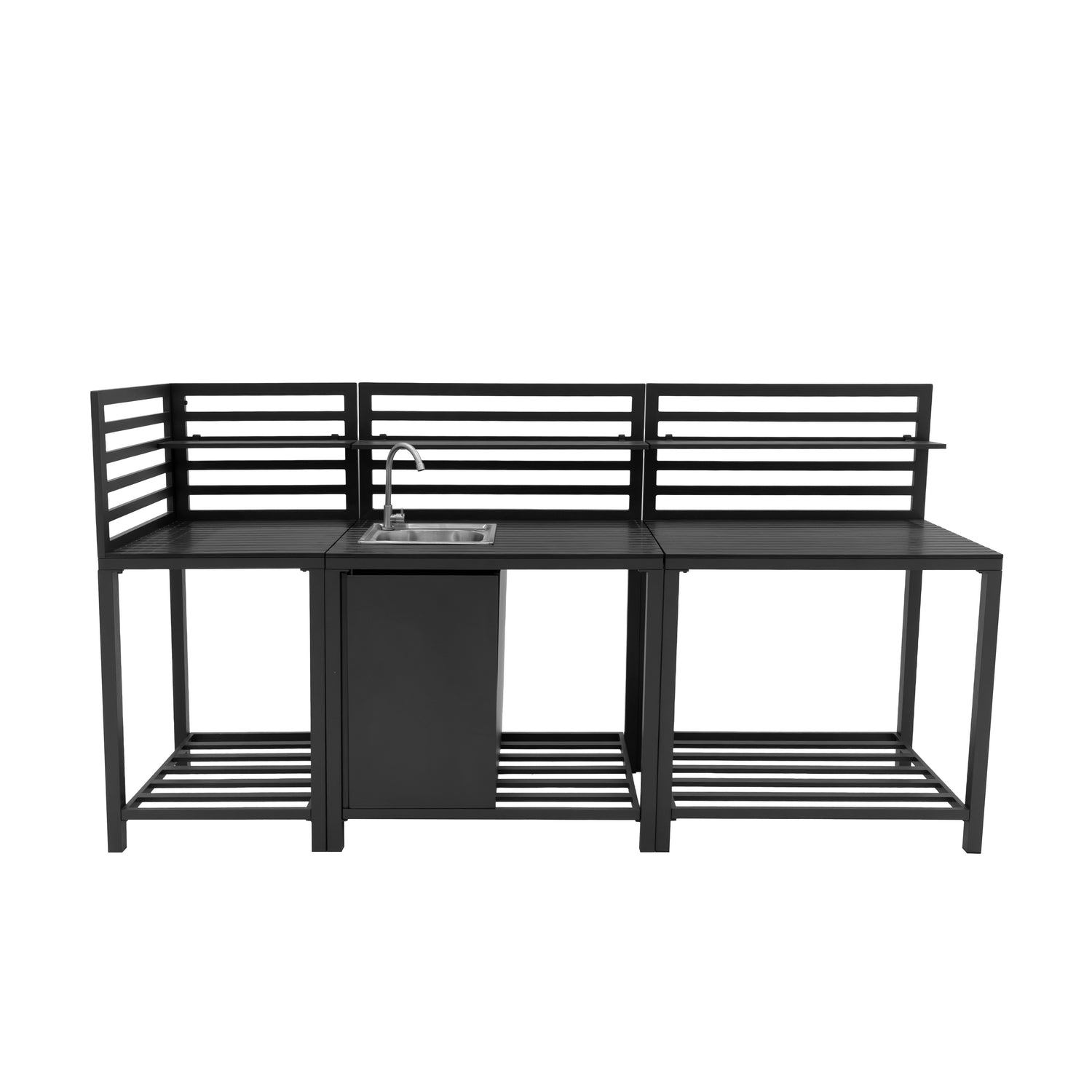 Aluminium 3-teiliges Küchen-Set für Außenbereich