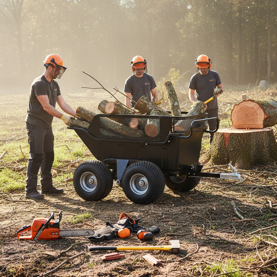 ATV/Quad Kippbarer Anhänger - 4 Räder