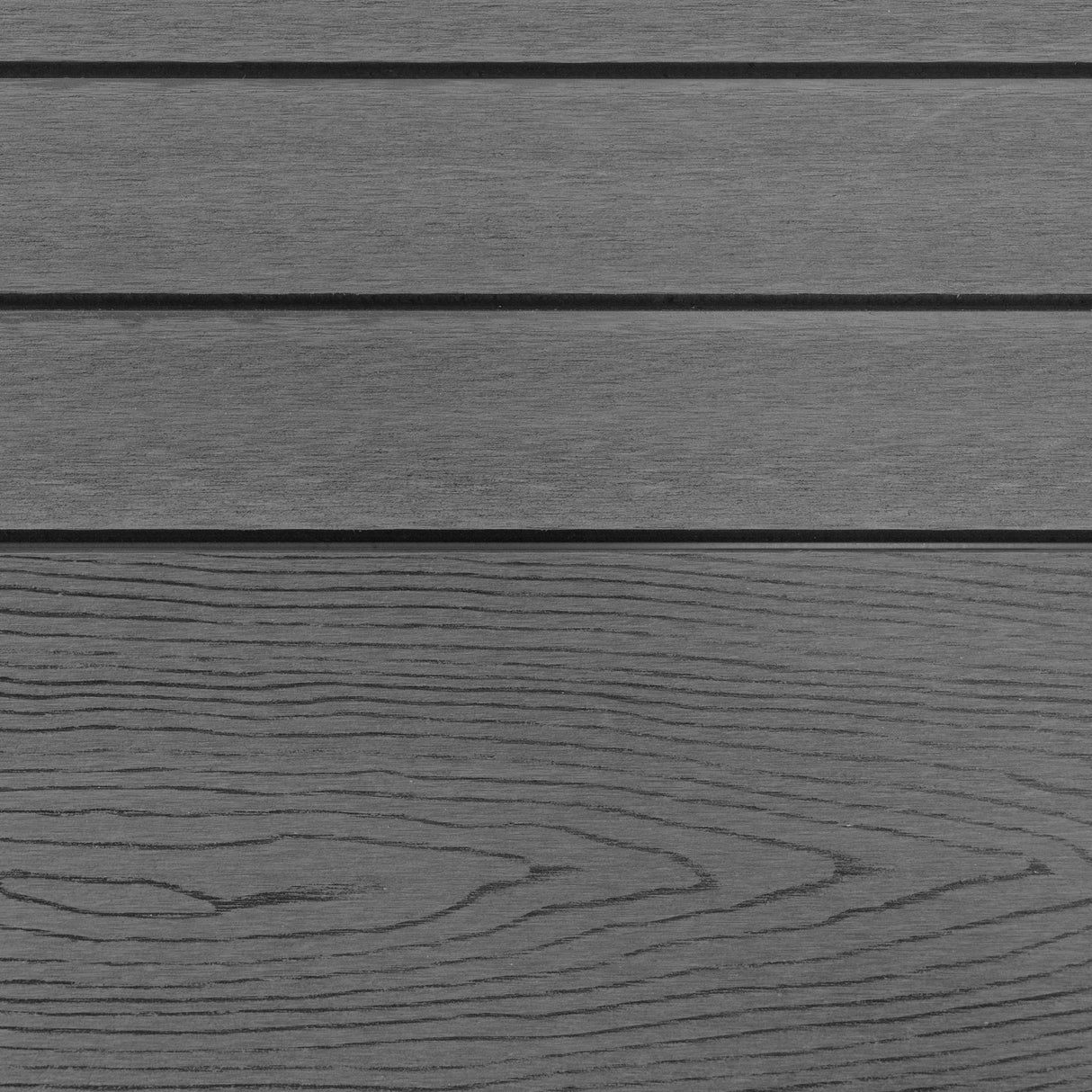 WPC Sichtschutzzaun Eckzaun Element – Grau