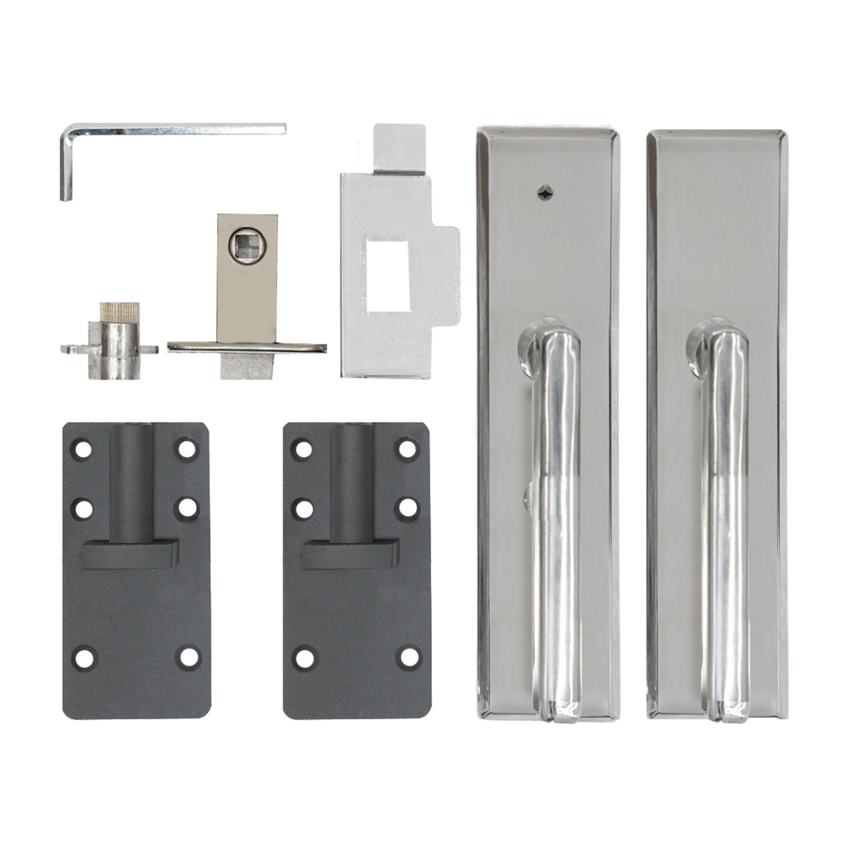 WPC Sichtschutzzaun Tor – Grau