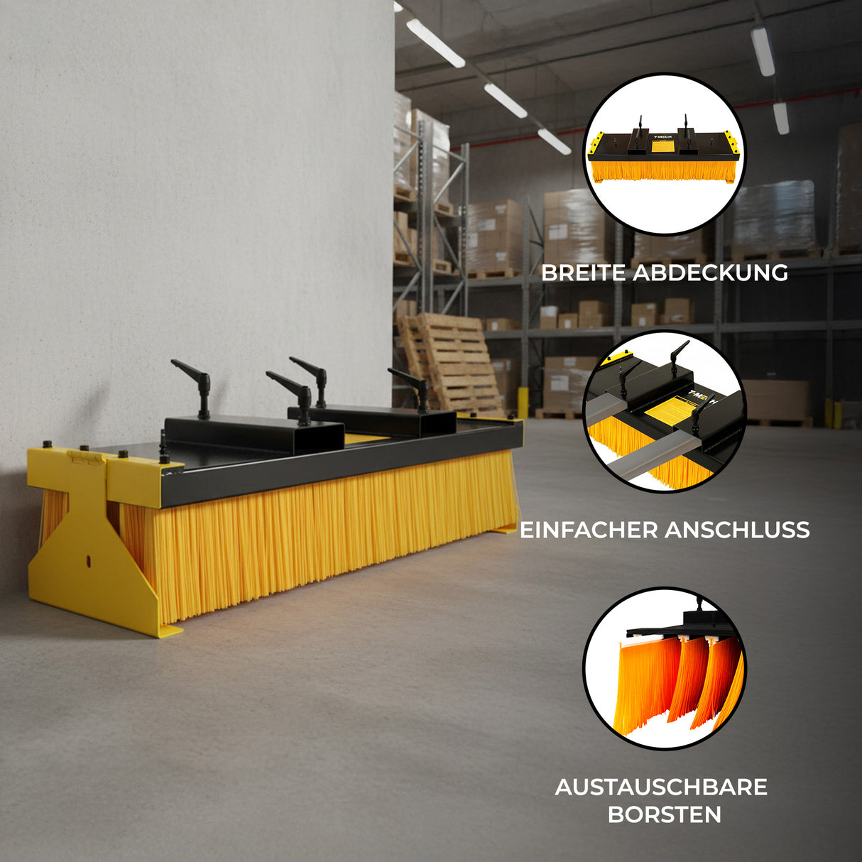 Gabelstapler Blockbesen mit Ständer