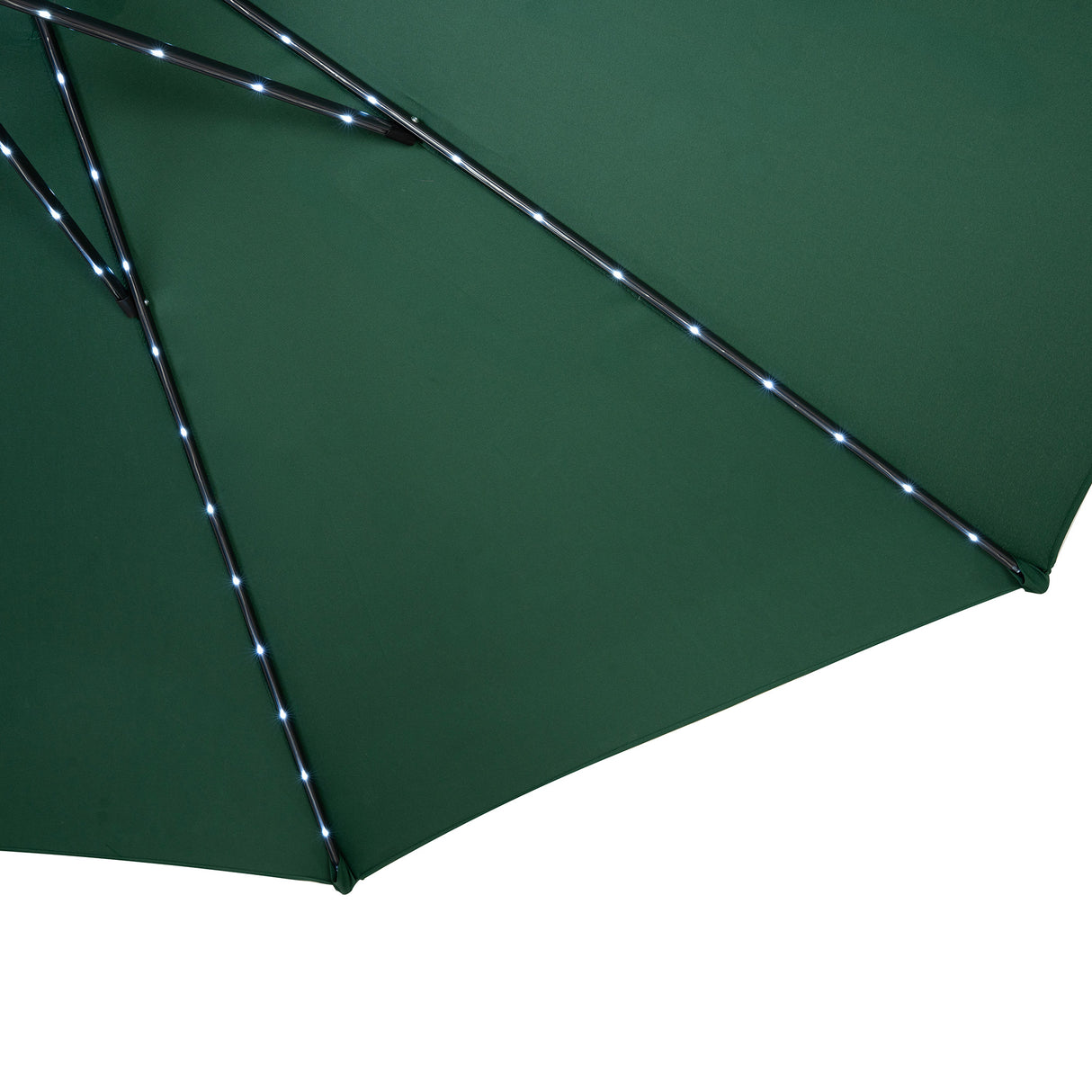 LED-Kipp-Sonnenschirm 2,7m - Grün