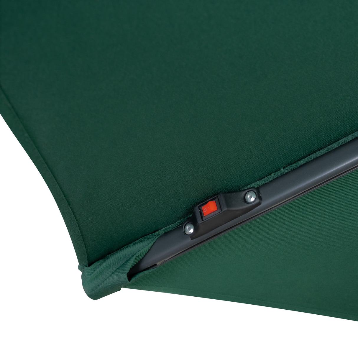 LED Ausleger-Sonnenschirm 3m - Grün