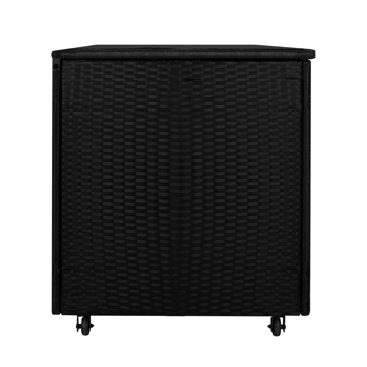 Rattan-Kissen-Auflagenkiste 700L – Schwarz