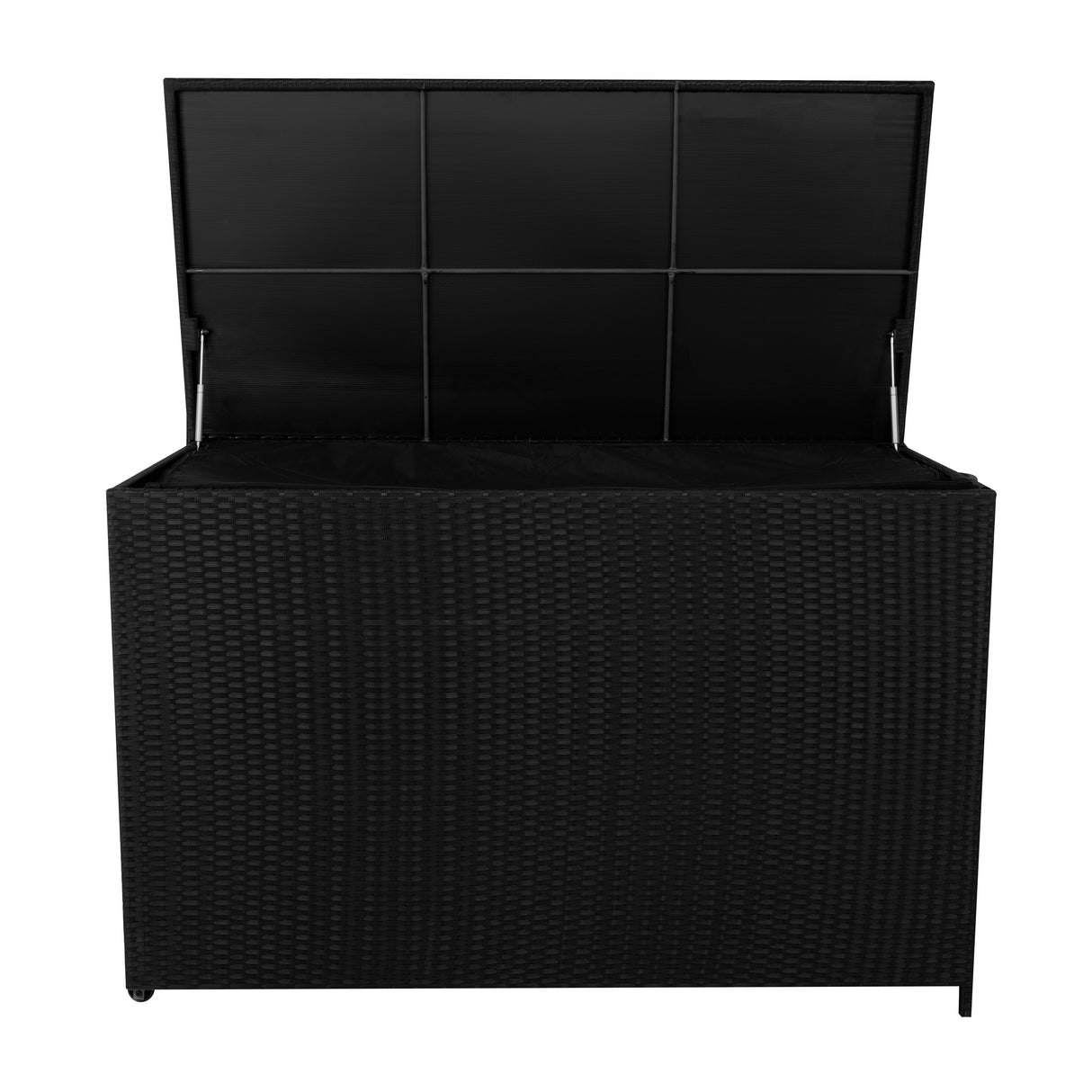 Rattan-Kissen-Auflagenkiste 996L – Schwarz
