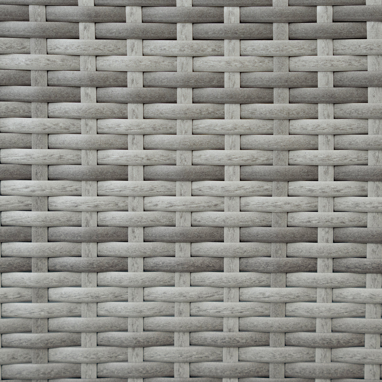 Rattan Eckset mit Verbundstoff-Tisch – Grau