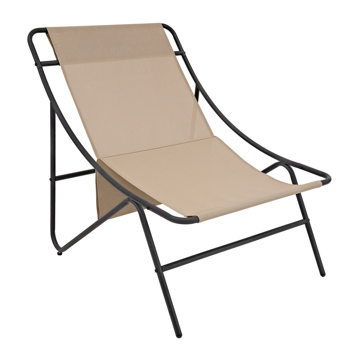 3-Teiliges Bistro-Set – Grau mit Cremefarbenden Kissen