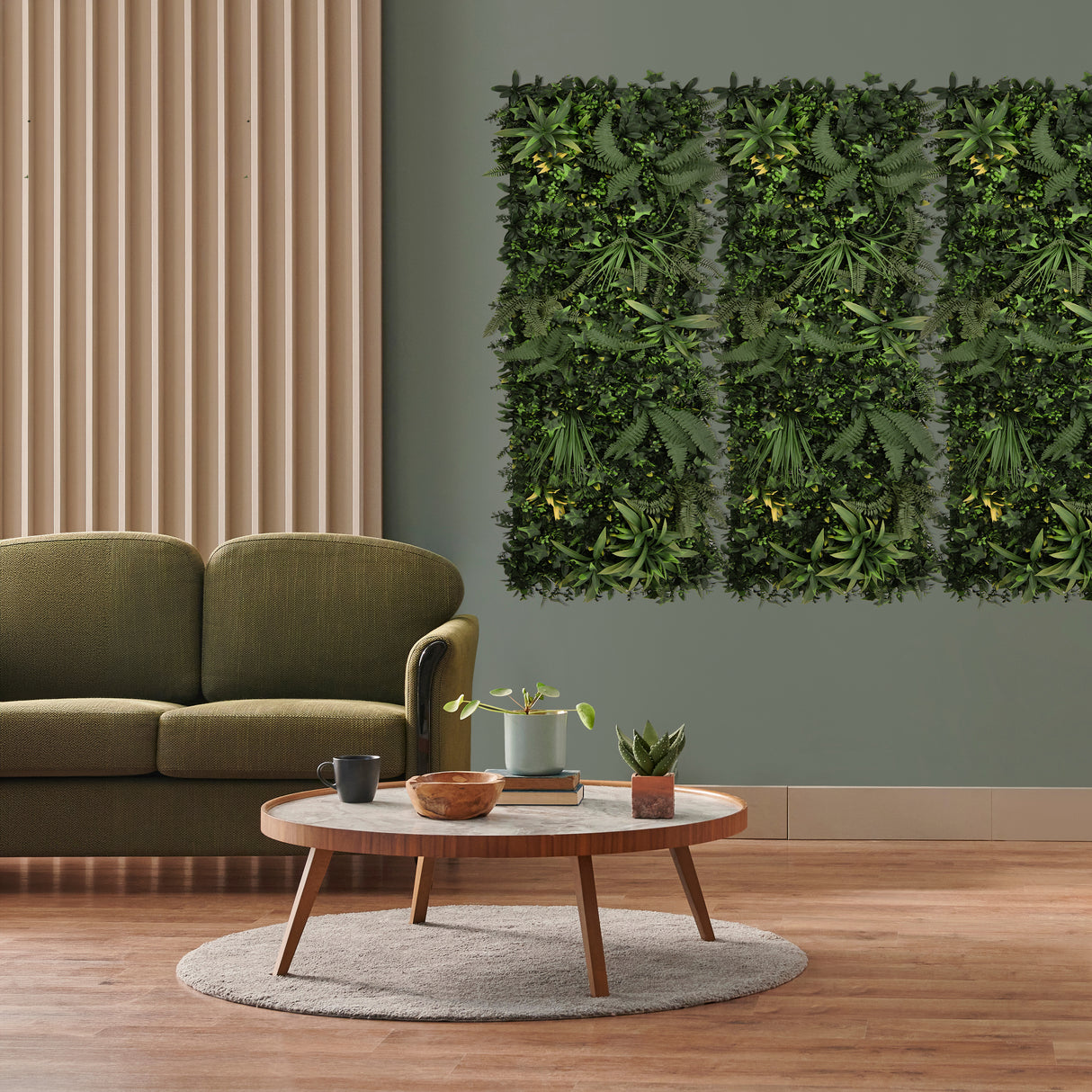 Ayla Künstliche Wandfliese – 50 cm x 150 cm