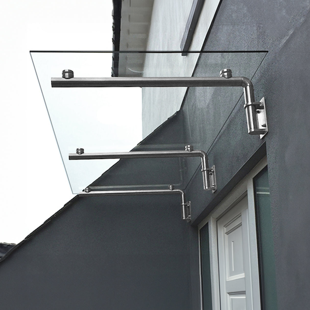 Haustür Vordach Glas - 180cm x 80cm