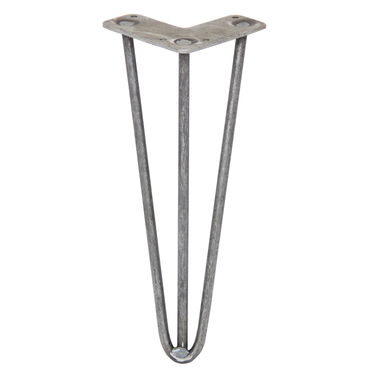 Vier 30,5 cm lange Hairpin Tischbeine aus robustem Metall mit drei Streben und 10 mm Durchmesser, ideal für moderne Möbelgestaltungen