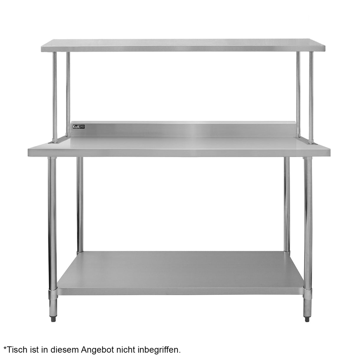 Kukoo Gastronomie Edelstahl Regal 150cm